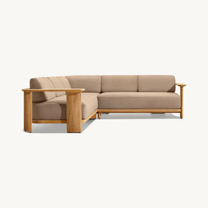 आउटडोर गार्डन सोफा टीक सोफे सेट सनरूम आउटडोर गार्डन फर्नीचर टेक फर्नीचर पैटियो सोफा आउटडोर कॉफी टेबल सेट - Product Image 5