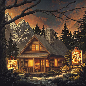 OEM trừu tượng nhà cảnh quan tường trang trí nội thất DIY 5D kim cương sơn Kit Cross Stitch thêu nghệ thuật vải Quà Tặng - Product Image 3