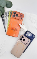 Nouvel Arrivage : Coque de Téléphone en Verre AG avec Protection d'Objectif, Housse Magnétique pour Téléphones Mobiles iPhone 17 AIR, 17 Pro Max, 16, 15, 14, 13 PRO