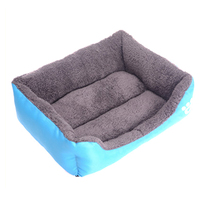 Coussin pour chien en coton personnalisé, tissu Oxford, hiver, rembourrage en polyester amovible et lavable, accessoires pour animaux de compagnie