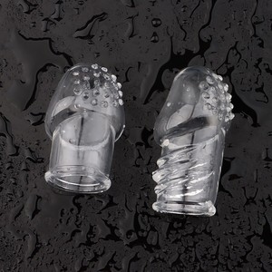 Wolf Fang Sheath Transparent <b>TPE</b> Small Large Glans Cover For Men Penis Rings - Product Image 1