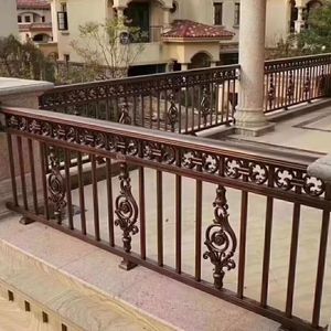 המפעל ישיר באיכות גבוהה מרפסת מותאמת אישית גדר פחמן פלדה אלומיניום מגולוון סגסוגת זכוכית - Product Image 1