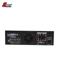 Seer Audio SK-200 Console de mixage stéréo professionnelle 2.1 canaux 4 sorties Amplificateur numérique AC 220V