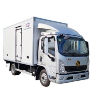 Camion réfrigéré de haute qualité SHACMAN 5 tonnes 4x2 Double chaise bas prix diesel de fabrication chinoise Frozen Van Cargo Box Food Truck