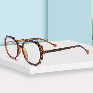 モデル2026 TR90メガネブルーライトブロッキング眼鏡フレーム女性用処方眼鏡ラウンドフラワーメガネ - Product Image 4