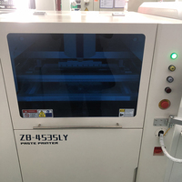 Imprimante de pâte à souder pour circuits imprimés ZB-4535LY entièrement automatique à vision, machine d'impression de pâte à souder pour circuits imprimés 450x350mm pour ligne de production SMT SMD