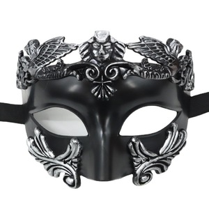 Masque de mascarade demi-visage en PVC de style égyptien, grec, romain, vénitien pour <span class=keywords><strong>homme</strong></span>, haute qualité, pour cosplay, costume, Halloween, fêtes costumées - Product Image 2