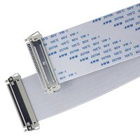 LVDS Computer-Displaykabel mit 1,0mm Abstand 30-polig Reversibel FIX-Typ LCD-Bildschirm Flexibles Kabel FFC