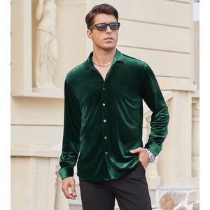 เสื้อกำมะหยี่แขนยาวสำหรับผู้ชายผ้าระบายอากาศได้ดีมีกระดุมลำลองสำหรับสวมใส่ในชีวิตประจำวัน - Product Image 4