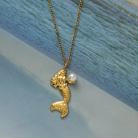 Ensemble de colliers tendance 2026 avec breloques animales en perles vintage pour femme, en acier inoxydable plaqué or, chaîne maille forçat, collier ras du cou, mode quotidienne