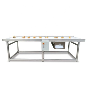 Convoyeur <span class=keywords><strong>à</strong></span> bande en PVC <span class=keywords><strong>de</strong></span> qualité alimentaire en acier inoxydable pour petite ligne d'assemblage, ligne <span class=keywords><strong>de</strong></span> production d'emballage, transformation alimentaire - Product Image 5