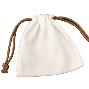 Bolsa de Almacenamiento de Joyería de Lona Reutilizable, Plegable y Ecológica con Logotipo Personalizado, Cierre con Cordón, Tamaño Personalizado - Product Image 1