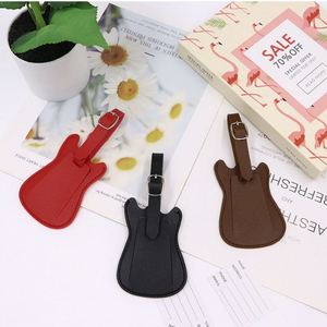 Wholesale Guitar Shape PU Leather Luggage <b>Tag</b> Customizable Music-themed Travel Bag <b>ID</b> Customizable Colorful <b>Tag</b> Luggage <b>Tag</b> - Product Image 4