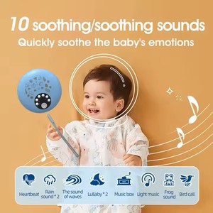 Máquina de ruido blanco portátil, juguete <span class=keywords><strong>para</strong></span> <span class=keywords><strong>dormir</strong></span> de noche de bebé, Color de luz nocturna, reproductor de Audio de música cálida <span class=keywords><strong>para</strong></span> ayudarlo a <span class=keywords><strong>dormir</strong></span> y relajarse - Product Image 3