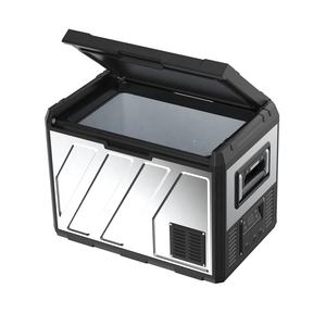 Réfrigérateur et congélateur de camping portable 60L à zone unique 12V/24V compresseur en plastique aluminium à énergie solaire machine à glaçons - Product Image 5