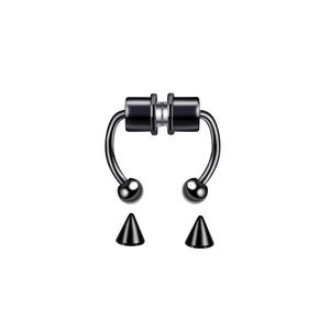 Ttlife — anneau de nez magnétique en acier inoxydable, sans <span class=keywords><strong>Piercing</strong></span>, <span class=keywords><strong>Septum</strong></span> magnétique, en acier inoxydable, manchette de cheval, vente en gros, 316L - Product Image 4