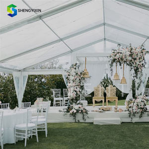 เต็นท์กระโจมอลูมิเนียมสีใสขนาดใหญ่สำหรับงานเฉลิมฉลองงานแต่งงานงานเลี้ยงเต็นท์สำหรับกิจกรรมกลางแจ้งหรูหรา10X20 <span class=keywords><strong>20X20</strong></span>ได้200 400คน - Product Image 3