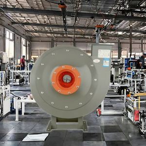พัดลมแรงดันสูงแบบแรงเหวี่ยงสำหรับอุตสาหกรรม มอเตอร์ไฟฟ้ากระแสสลับแบบ OEM ปรับแต่งได้สำหรับการลำเลียงวัสดุแบบผง - Product Image 3