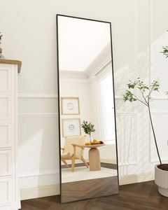 Full Length <strong>Mirror</strong> Rectangle <strong>Mirror</strong> Wall Door Mounted Aluminum Alloy <strong>Frame</strong> for Bedroom Wardrobe Mail Order Packing - Product Image 1