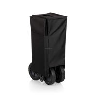 Chariot utilitaire pliable tout-terrain OEM avec roues, chariot de courses pliable, chariot de plage OEM avec housse adaptée et poignée de transport