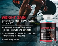 Gommes adultes à prise de poids Créatine Monohydrate Booster la croissance musculaire Augmentation de l'endurance Énergie