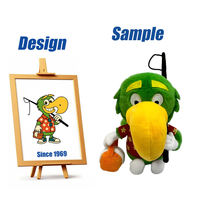 Peluche d'oiseau de pêcheur à grande bouche au design mignon personnalisé Shengye Toys, jouet en peluche doux brodé en forme d'oiseau de dessin animé pour cadeaux