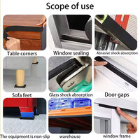 Joint d'étanchéité en mousse insonorisante autocollante en caoutchouc EPDM épaissi personnalisé, adhésif simple face, anti-collision, bande d'étanchéité en éponge autocollante
