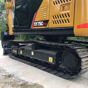 Excavatrice sur chenilles hydraulique d'occasion Sany SY75C Pro, modèle 2022, moteur Isuzu, 75 tonnes, chenilles en acier - Product Image 4