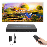 Controller per Video Wall 1080p da Interno Bianco Opaco 2x2, Supporto per Display a Schermo Diviso con Ingressi Multipli e Rotazione Orizzontale