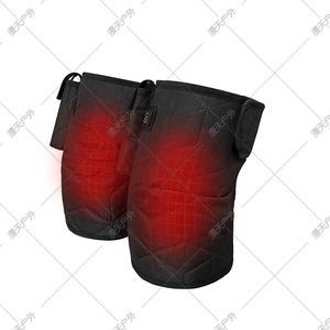 Genouillères chauffantes avec trois réglages de température pour la chaleur hivernale et le soulagement des douleurs articulaires, taille adulte réglable, noires - Product Image 1