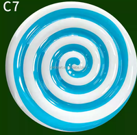 Sucette en plastique de bonne qualité faite à la main, 55 cm, colorée, belle, décoration de bonbons, ornement pour la décoration de fête d'événement avec bâton de 120 cm