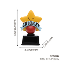 ROOGO Trophée Étoile en Résine de Haute Qualité, Ornement de Bureau Créatif pour Réunions Annuelles d'Entreprise et Récompenses d'Événements Sportifs
