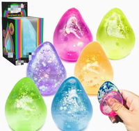 Nouvelle balle souple à paillettes en forme de goutte d'eau de maltose, mignonne, à rebond lent, jouet anti-stress
