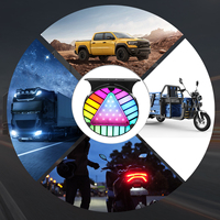 Nouvelles feux de freinage dynamiques RGB 12V 24V en aluminium haute luminosité, feux arrière triangulaires, feux de signalisation pour voiture et camion, clignotants