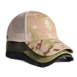 Outdoor Wholesale High Quality Summer Women Men Embroidery Patches Mesh Camouflage Custom Camo Trucker Hats