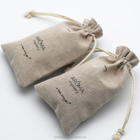 Sac en lin sac à cordon en coton pochette d'emballage cadeau petite pochette en lin en coton pour parfum huile essentielle à base de plantes