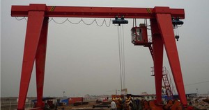 Grúa pórtico monoviga de hormigón prefabricado para patio, elevador de bloques de cemento de 10t, 20t, 32t, grúa pórtico móvil sobre rieles - Product Image 2