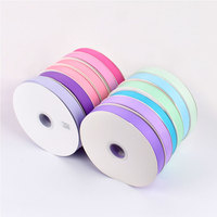 Ruban gros-grain rose de haute qualité, 196 couleurs en stock, double face, 100% polyester, écologique, 25 mm, 50 mm, 75 mm, 3 pouces, 1 pouce, en rouleau