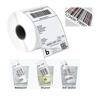 Etiquetas Logísticas Impresas Personalizadas Haoxuan, Material PET, Etiquetas de Código de Barras Impermeables para Servicio de Entrega Express