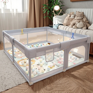 <span class=keywords><strong>Parc</strong></span> <span class=keywords><strong>pour</strong></span> bébé portable et sûr d'intérieur certifié CE CPC Motif animal Hauteur réglable Tapis en mousse Boules océaniques <span class=keywords><strong>pour</strong></span> les nourrissons - Product Image 3