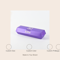 Boîte à hot-dogs en papier personnalisée avec couvercle trapézoïdal entièrement imprimé, logo personnalisé, qualité alimentaire, pour sandwichs, croissants, à emporter