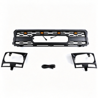 Pièces automobiles JAXP, calandre avant en plastique noir mat/gris avec éclairage, nouveau style, compatible avec les modèles 1987-1989