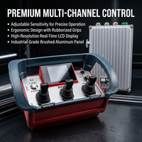 Control Remoto por Radio para Bomba de Concreto Metálica Automática con Seguridad Mejorada, Alcance de 500M, Parada de Emergencia, Sistemas Hidráulicos, IP65 Impermeable