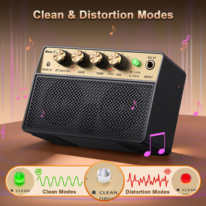 Amplificateur de <span class=keywords><strong>guitare</strong></span> 10W pour la pratique avec Bluetooth 5.1, son analogique propre et distorsion, entrée jack 1/4, pour <span class=keywords><strong>guitare</strong></span> électrique - Product Image 3