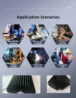 Protection flexible et pliable contre la poussière pour vis à billes, guide linéaire, protection de soufflet CNC pour les industries mécaniques