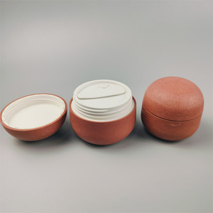 ODM 2025 personalizado respetuoso con el medio ambiente 30g 50g 100g cuenco forma de huevo tarro de crema cosmética contenedor de tarro de fibra de aserrín biodegradable con cuchara - Product Image 3