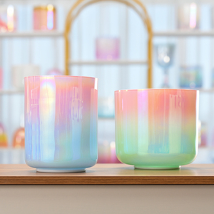 Cuenco de Cristal Empyrean de Colores Jinfang, Cuenco de Cristal de Cuarzo para Terapia Musical, Venta al por Mayor para Centros de Sanación - Product Image 4