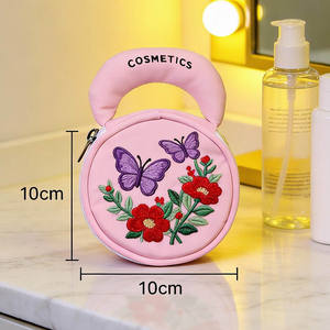 Bolsa Organizadora <span class=keywords><strong>de</strong></span> Mano Mini Bordada con Diseño Personalizable, <span class=keywords><strong>de</strong></span> Piel Sintética Suave y Linda, para Mujeres a la Moda - Product Image 6