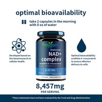 Capsules de soutien énergétique et de vitalité cellulaire pour adultes, marque privée OEM, complexe NAD+ avec Urolithin A et Resvératrol