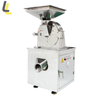 RVS Kokosnoot Kruiden Chili Rijst Pinda Koffie Molen Pinmolen Pulverisator met Motor & Lager voor Voedselverwerking